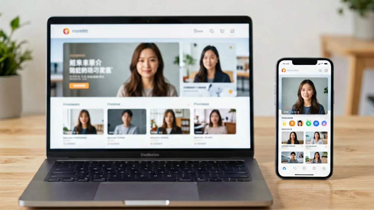 糖心logo访问攻略页面封面，展示手机和电脑双端打开平台的操作示意图