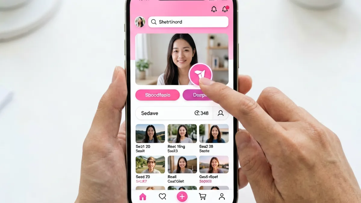 糖心logo搜索功能界面展示，用户上传图片进行以图搜片操作的流程说明